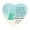 A, variant on Heart Shaped Sea Glass Friendship Ornament 3.1-Inch 2D Acrylic Flat Hanging Decoration Thank You Keepsake for Neighbors and Friends Home Decor