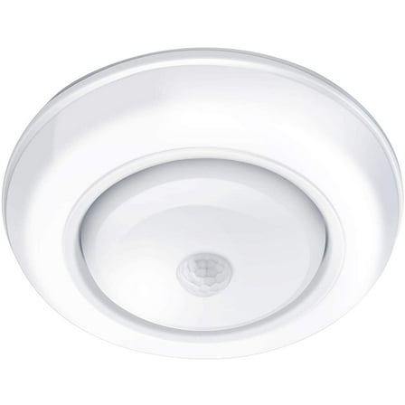 TOOWELL Motion Sensor Ceiling Light Battery Operated Wireless LED Closet Light White 180 Lumen Indoor