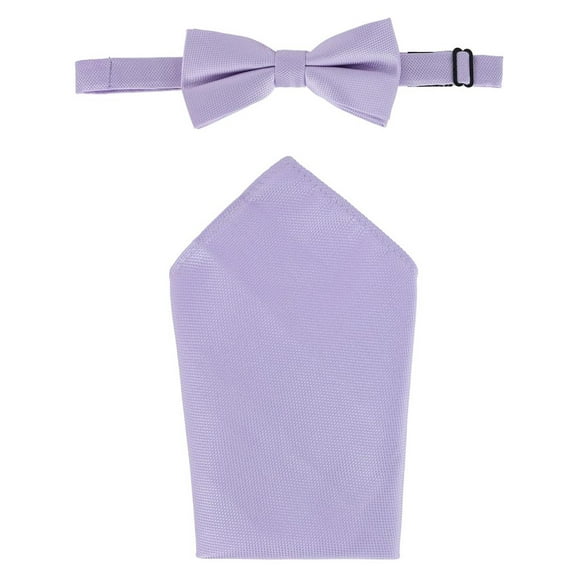 CTM Woven Bow Tie and Handkerchief Set (Men)