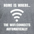 thumbnail image 3 of CafePress - Home Wifi T Shirt - Women's V-Neck Dark T-Shirt, 3 of 4