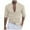 Beige, variant on Men Solid Color Cotton And Linen Casual Loose Sleeved Shirt Trend Top Business Shirts Men