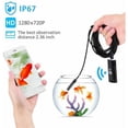 thumbnail image 3 of WiFi Endoscope Inspection Camera 720P HD Endoscopic Snake Cable IP67 Waterproof Camera with 8 LED for Android iOS iPhone Mac Windows PC-16.4ft/5M, 3 of 3