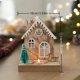 thumbnail image 3 of 1pc Nordic-inspired Wooden Christmas House Candle Holder - Festive Tabletop Decor for Holiday Season, 3 of 4