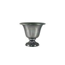 Serene Spaces Living Modern Black Metal Urn Vase