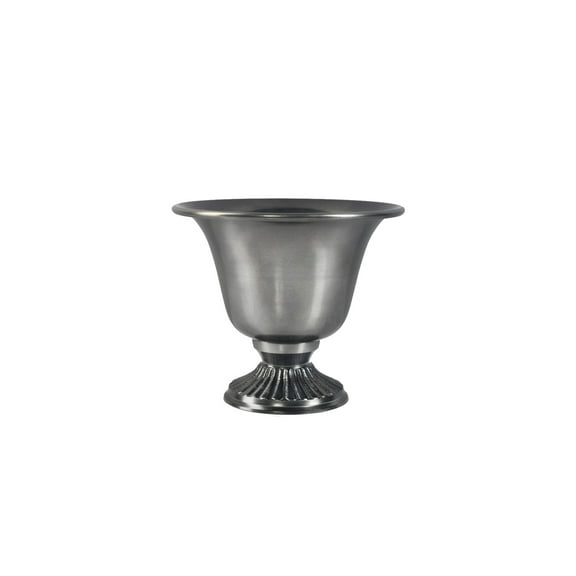 Serene Spaces Living Modern Black Metal Urn Vase