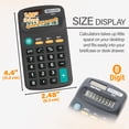 thumbnail image 2 of BAZIC 8-Digit Dual Power Calculator Pocket Size, Solar Powered & Battery, Black Color, 288-Packs, 2 of 7