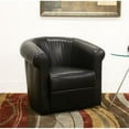 thumbnail image 2 of Baxton Studio Julian Faux Leather Club Chair in Black, 2 of 4