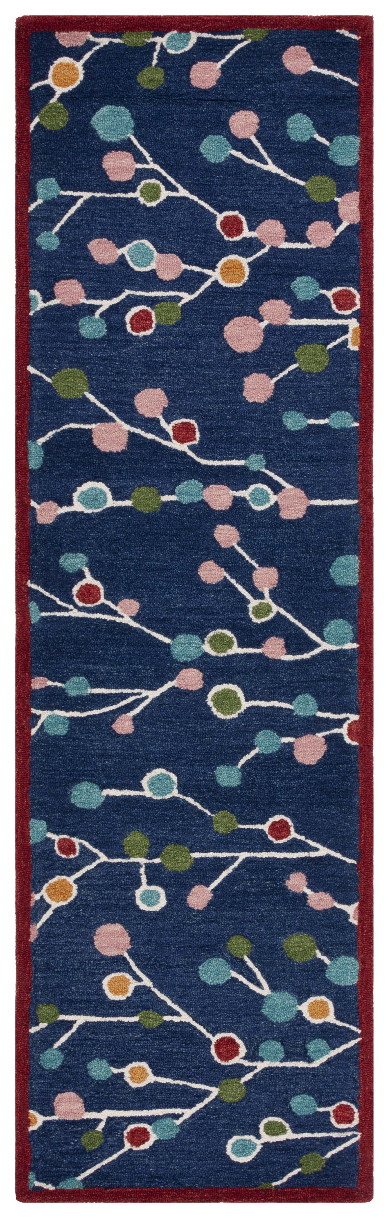 Safavieh Jardin Bevin Floral Runner Rug, Blue/Pink, 2'3" x 8'