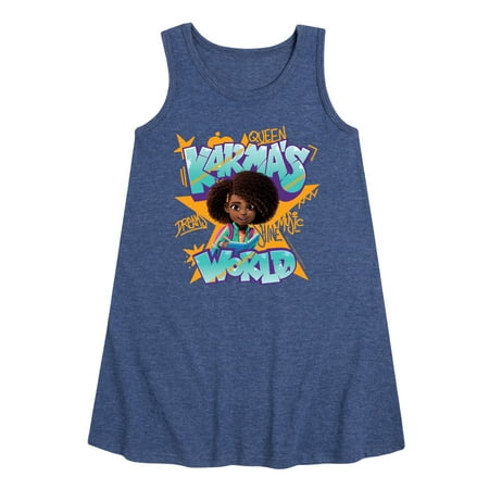 

Karma s World - Graffiti Art - Toddler and Youth Girls A-line Dress