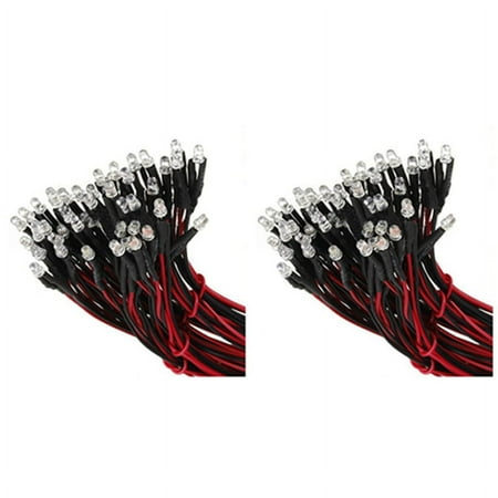 

20 Pcs 12V 20cm LED Pre Wired 3mm Red