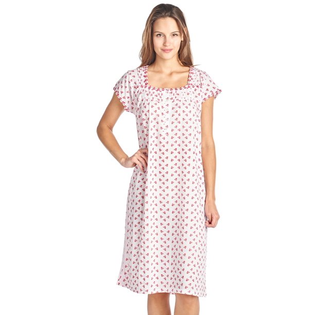 cap sleeve night gown