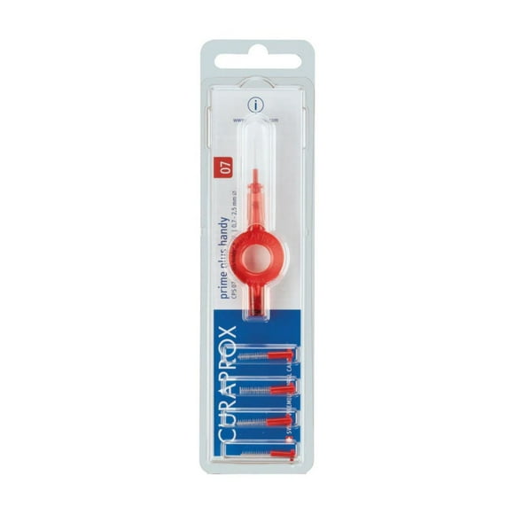 Curaprox CPS 07 Rouge -5 Brosse Interdentaire avec 1 Petit Porte-Brosse pour Tous Âges Outils de Nettoyage des Dents