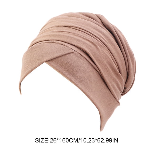 Head Wrap Simple Style Adjustable Fashion Breathable Solid Hair Turban Attractive Breathable Hairs Care Bonnet Ornaments Valentines Day Turbans for Women Khaki