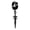 Black, variant on 1 Pair Men Earrings Solid Color Sword Shape Punk Style Portable Drop Earrings for Daily Wear
