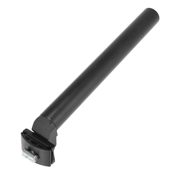 Unique Bargains 31.6x300mm Universal Bike Seat Post Aluminum Alloy Adjustable Seatpost with Clamp Black