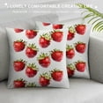 thumbnail image 3 of Orinice Strawberries Graphic Decorative Throw Pillow Cover for Home Couch Living Room Bed Sofa - Printed on Both Sides - 1PC 18x18in, 3 of 5