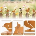 thumbnail image 3 of Rusty Birds Decoration Outdoor Bird Wall Decor Yard Decor Metal Birds Craft Statue Ornaments Garden Sculptures and Yard Art Rustic Garden Decor 5 Pcs, 3 of 7