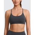 thumbnail image 2 of CRZ YOGA Butterlift Double Lined V Back Sports Bras for Women Spaghetti Strap Wireless Yoga Top Non Padded, 2 of 6