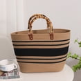 thumbnail image 4 of Bolso de playa Mango de bambú de vacaciones en la playa Moda exquisita para fiesta junto al mar, 4 of 8