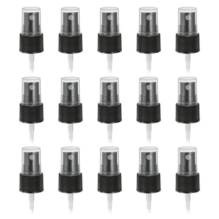 50 Pcs Black Spray Top, 20/410 Fine Mist Sprayer Reusable Replacement Spray Bottle Pump Plastic Top