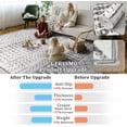 thumbnail image 6 of 6x9 Machine Washable Area Rug - Grey White Vintage Moroccan Rug, 6 of 8