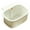 White, variant on Space Saving Press Type Sink Basket Wall Mounted Rustproof ABS Stainless Steel