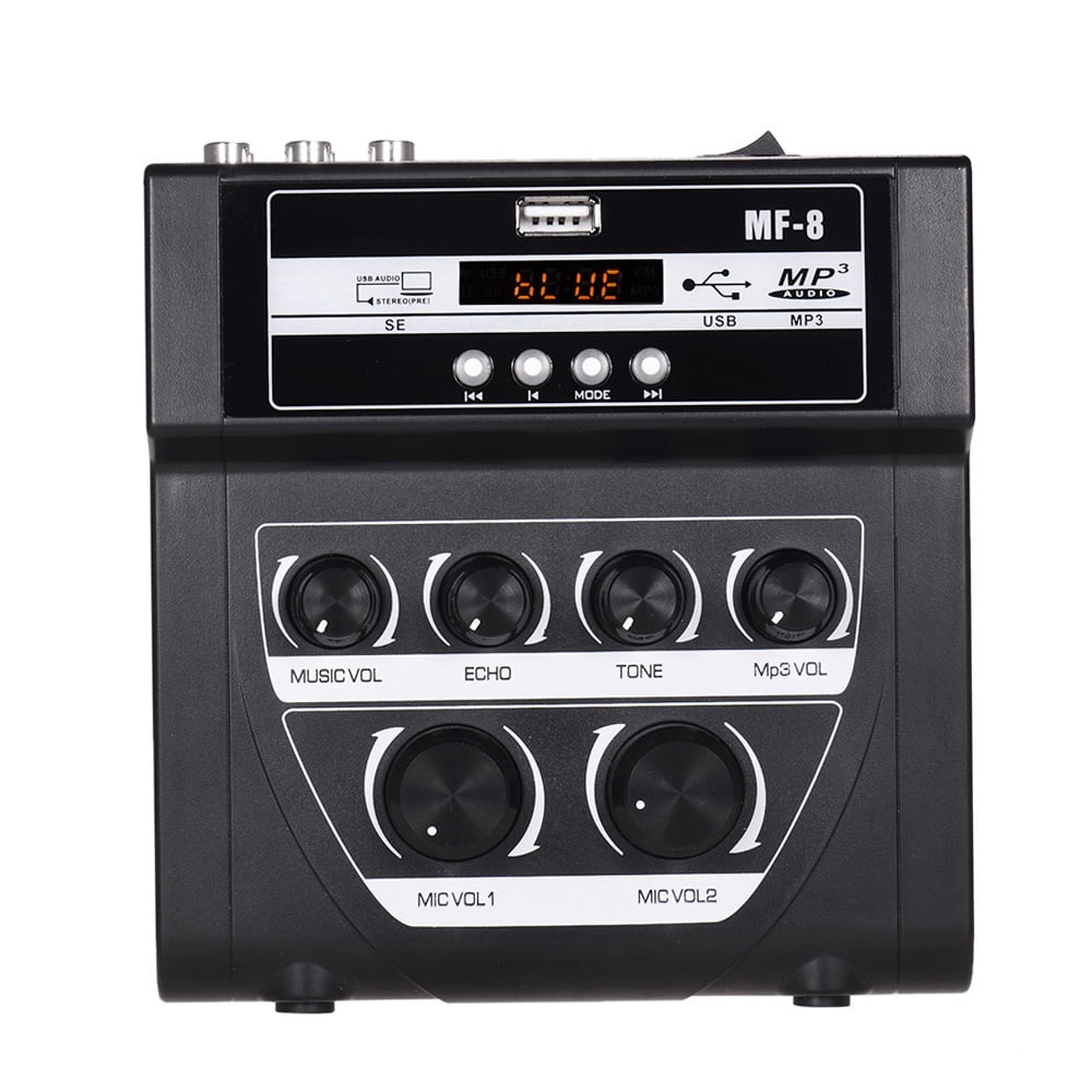 Mixer,Stereo Dual Support Function Tv Pc Tv Pc Amplifier Sound Audio Stereo Support Bt Mp3 Hxber Mp3 Function Tv Iuppa Mf-8 Eryue Sound O Sound O Stereo
