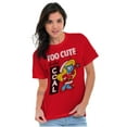 thumbnail image 4 of Santa Smurfette Too Cute Christmas Women's Graphic T Shirt Tees Brisco Brands M, 4 of 6