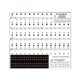 thumbnail image 1 of Tecla de piano Pegatina Pegatinas universales para teclas de Piano pegatina de nota de PVC transparente para 37 49 54 61 88 teclas piezas de Piano para teclado electrónico JShteea El nuevo, 1 of 9