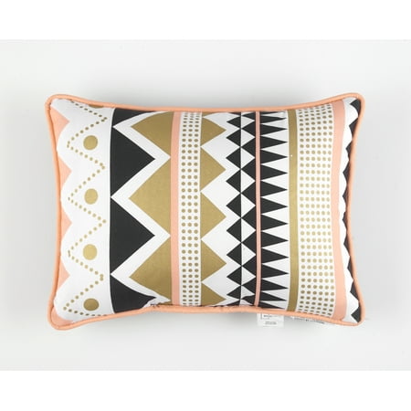 - Mainstays Geo Gold Metallic Decorative Pillow
