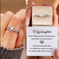 thumbnail image 4 of 4pcs necklaces with thick chain, crown - heart, round pendant, conveying grandparent - grandchild, aunt - niece, mother - daughter love, suitable for Mother's Day, Graduation, Thanksgiving and Christ, 4 of 5
