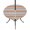 Grey Orange, variant on Round Outdoor Tablecloth with Umbrella Hole and Zipper, Navy Blue Grey Striped Tablecloth with Elastic Waterproof, Horizontal Lines Simple Minimalist Patio Table Covers for 45" - 54" Pool Tables