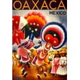 thumbnail image 2 of Covarrubias, Miguel 23x32 Black Ornate Wood Framed with Double Matting Museum Art Print Titled - Oaxaca Mexico, 2 of 4