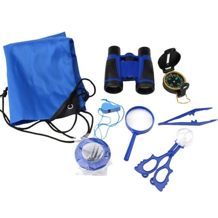 

1Set Outdoor Hiking Insects Observing Kit for Children Wilderness Insects Observation Tools Telescope Magnifying Lens (Blue)