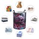 thumbnail image 4 of Fotbe Gothic Red Skull Cemetery Cesto de Ropa con Asas, Cesto Impermeable de Gran Capacidad, Bolsa de Lavado para Dormitorio, Cesto de Ropa con Ruedas y Asas-Medium, 4 of 6