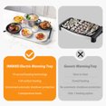 thumbnail image 4 of INKBIRD Electric Food Warming Tray, Soft Silicone Warming Mat with Temperature Control, Upgraded Heat Dissipation Design, Auto Shutdown Protection for Daily Use in Kitchens, Parties, Buffets, 4 of 9