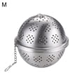 thumbnail image 5 of Joernso Stainless Steel Loose Leaf Tea Filter Infuser Seasonings Strainer with Chain, 5 of 7