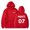 Red, variant on Kpop New Jeans Merch Hoodie NewJeans Minji 07 Long Sleeve Streetwear Men Women Hooded Sweatshirt