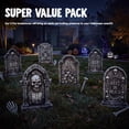 thumbnail image 7 of Joyfy 25.2" Halloween 5 Pcs Extra Large Tombstones Decorations, GraveYard Signs Cemetery Headstones Scary Outdoor Halloween Decor with Metal Stakes for Easy Set Up, Waterproof for Garden Lawn, 7 of 7