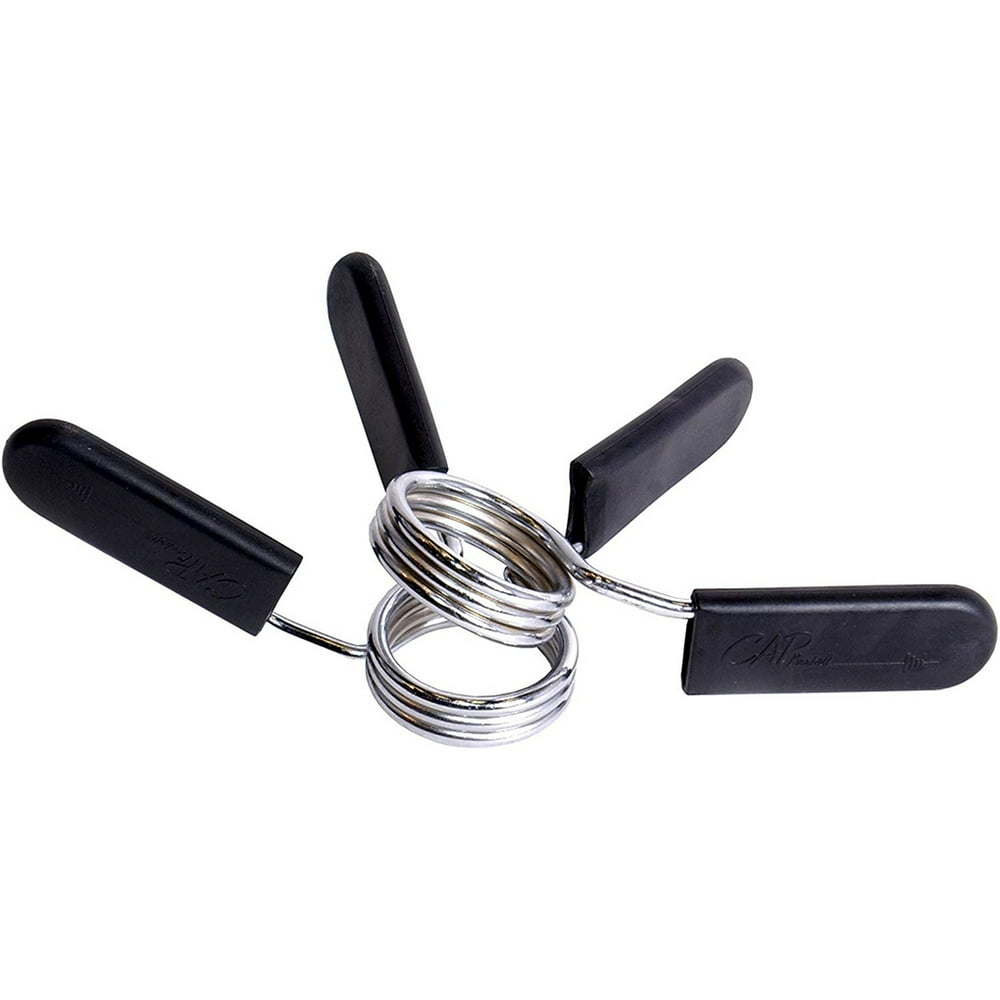 2pcs Barbell Spring Clamps Workout Weightlifting Fitness Quick Release Weight Bar Locks Clips