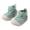 Green, variant on Baby Knit Upper Non‑Slip Soft Sole Sock Shoes Infant First Walking Walk Wear Socks Black,6-9 Months