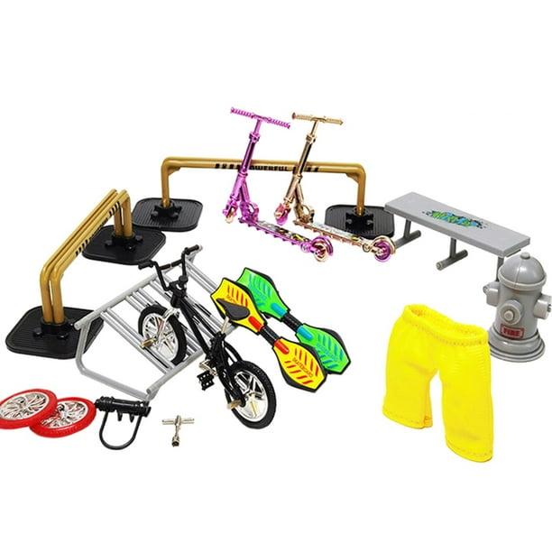 Kits de patineta de dedo, bicicleta, diapasones, kit de rampa para scooter, herramientas a juego para CDH-9