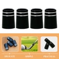 thumbnail image 3 of PAMINGONO 4Pcs Black Rubber Golf Club Protective Covers Ferrules Durable Grip Golfing Supplies, 3 of 8
