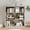 53 Inch Light Ivory, variant on 71 Inch Tall 5-Tier Modern Floor Bookshelf with Adjustable Shelves, Ivory White Open Display Shelf with Anti-Tip Design for Living Room Bedroom Home Office