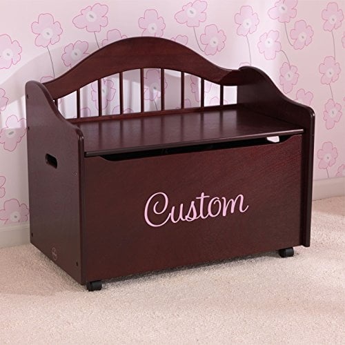 dark wood toy box
