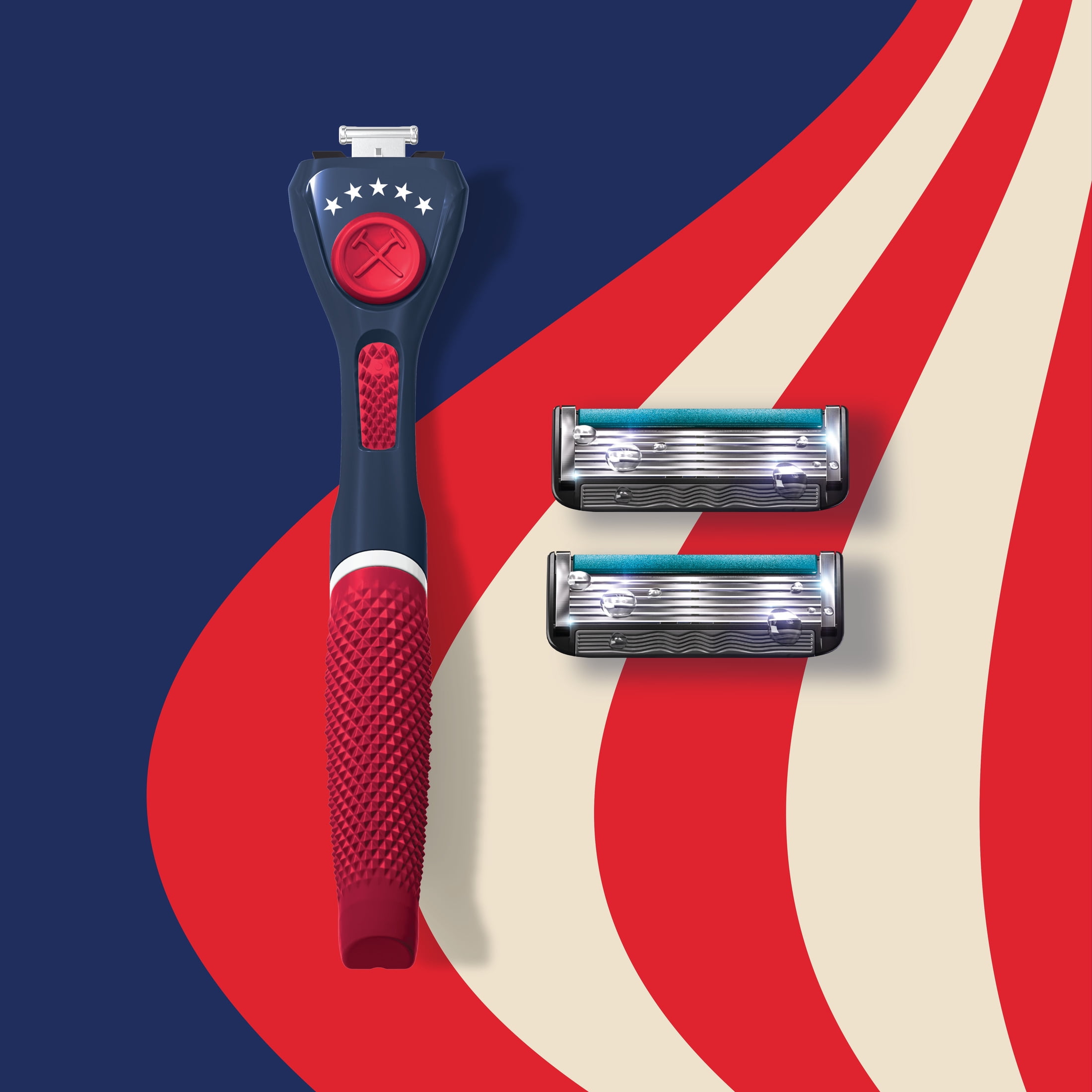 Dollar Shave Club Men's 6-Blade Razor Starter Set with 2