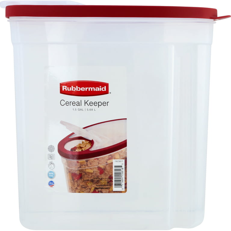 Rubbermaid Flex & Seal Cereal Keeper Food Storage Container 1.5 Gal. PSJ