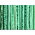 thumbnail image 1 of Ahgly Company Indoor Rectangle Abstract Turquoise Blue Modern Area Rugs, 7' x 9', 1 of 4