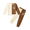 Apricot & Brown, variant on Boys Cartoon Face Print Two Tone Crewneck Sweatshirt and Pants Set Tracksuits Outfits