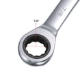 thumbnail image 3 of Unique Bargains 7/8" Ratcheting Combination Wrench SAE 72 Teeth 12 Point Ratchet Box Ended Spanner Tools, Cr-V, 3 of 5